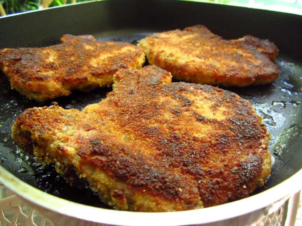 Garlic & Parmesan Crusted Pork Chops