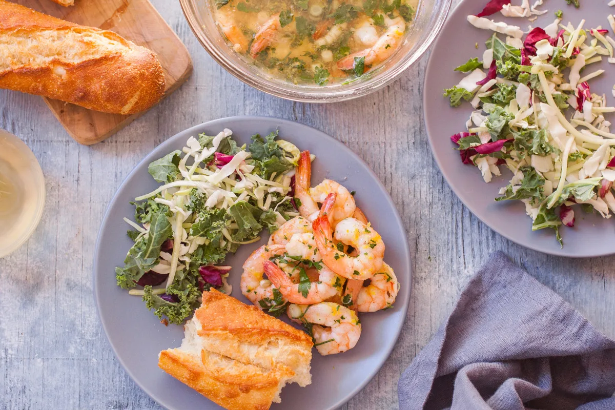 Garlic Prawns in the Microwave