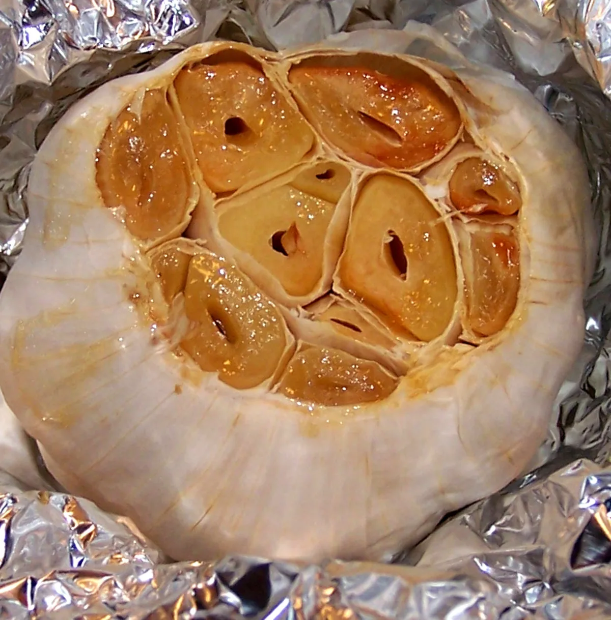 Запечений часник