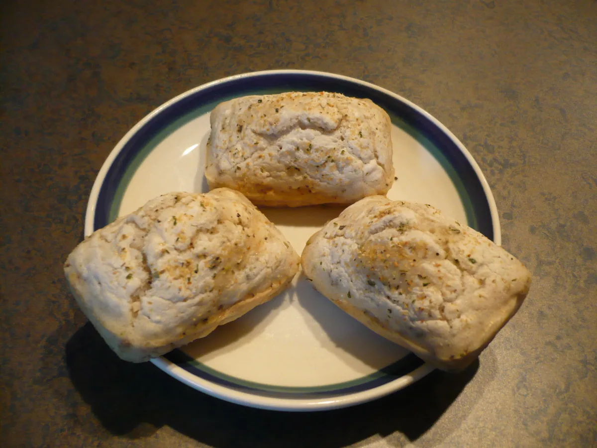 Gluten-Free Yeast-Free Garlic Focaccia Rolls