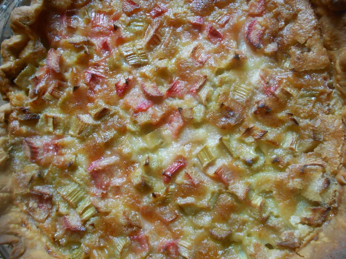 Granny's Rhubarb Custard Pie