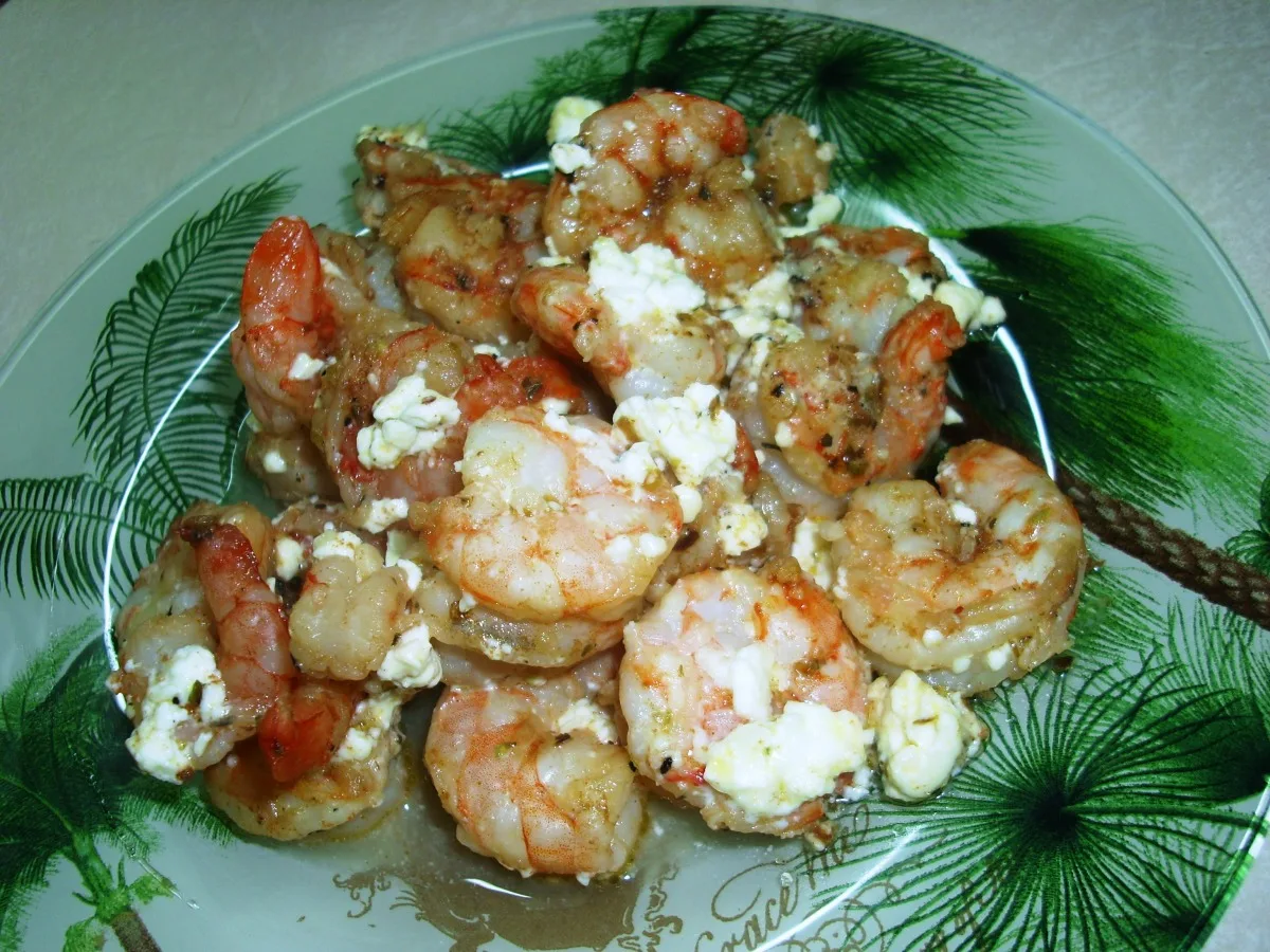 Grecian Style Shrimp Scampi