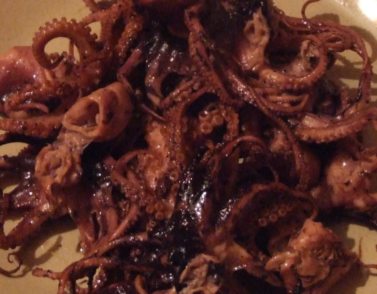 Greek BBQ Baby Octopus