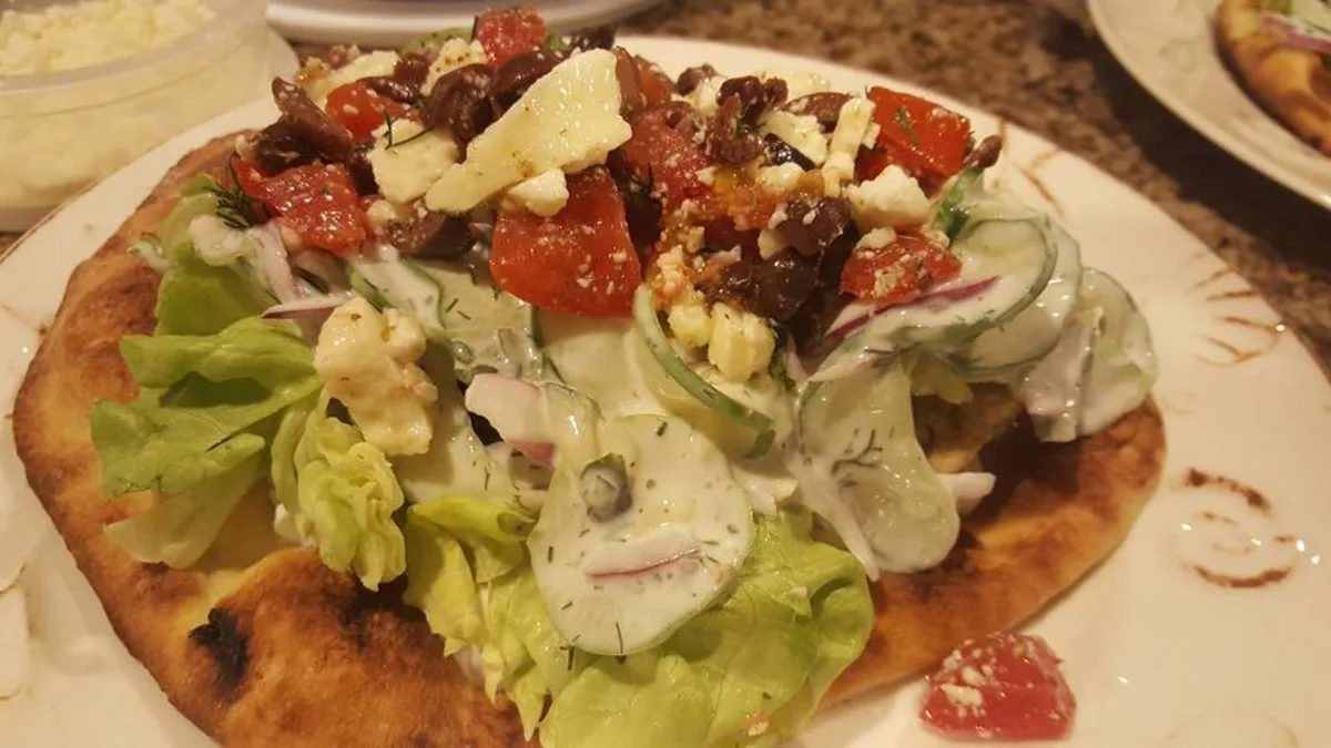 Greek Chicken Naan