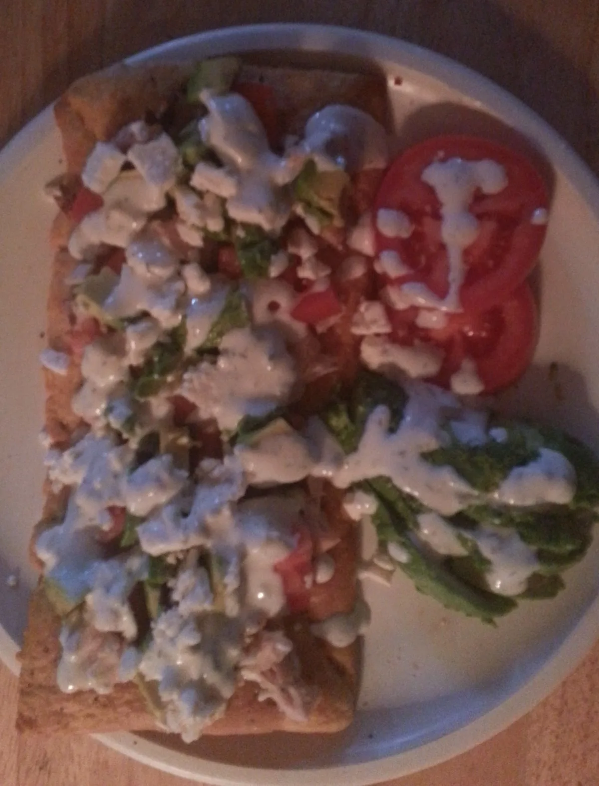 Greek Pizza With Tzatiki