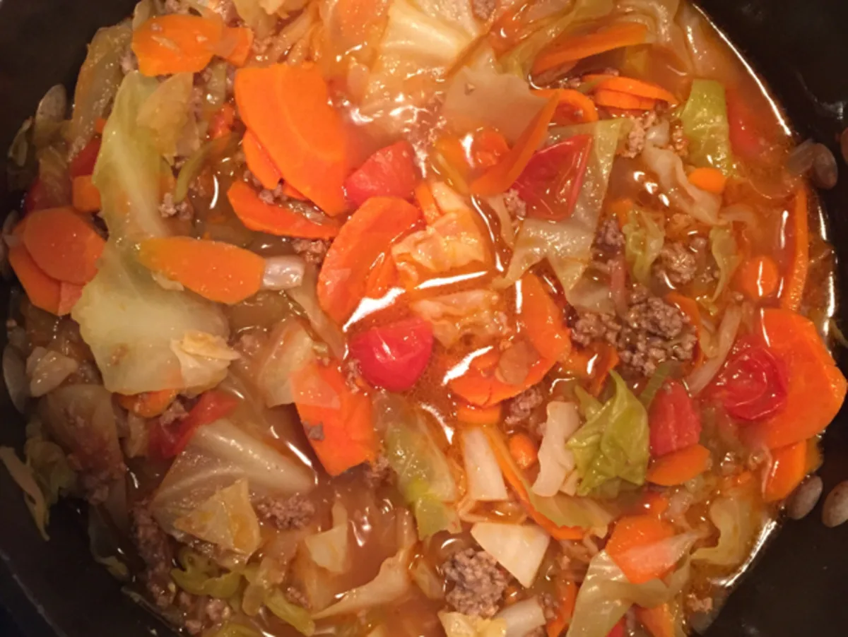 Ground Beef and Cabbage Stew