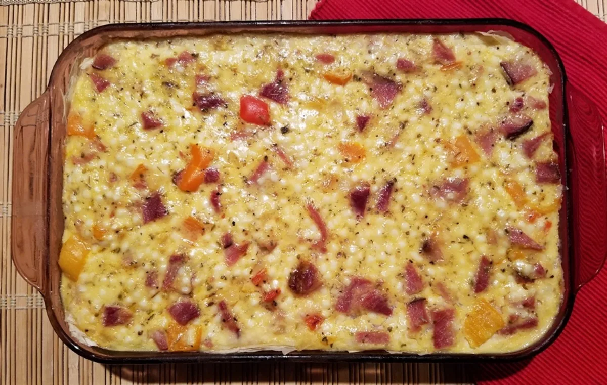 Ham and Cheese Filo Quiche