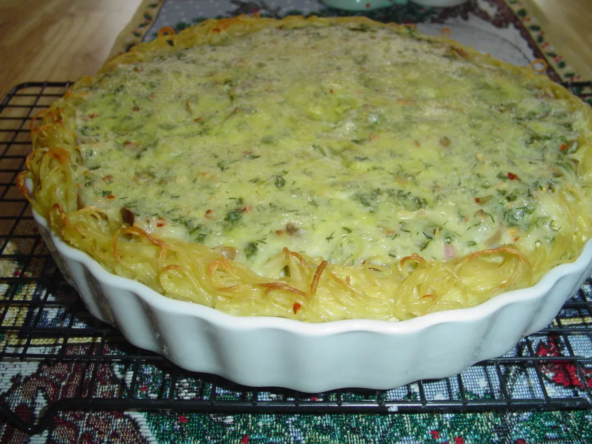 Ham and Swiss Asparagus Pie