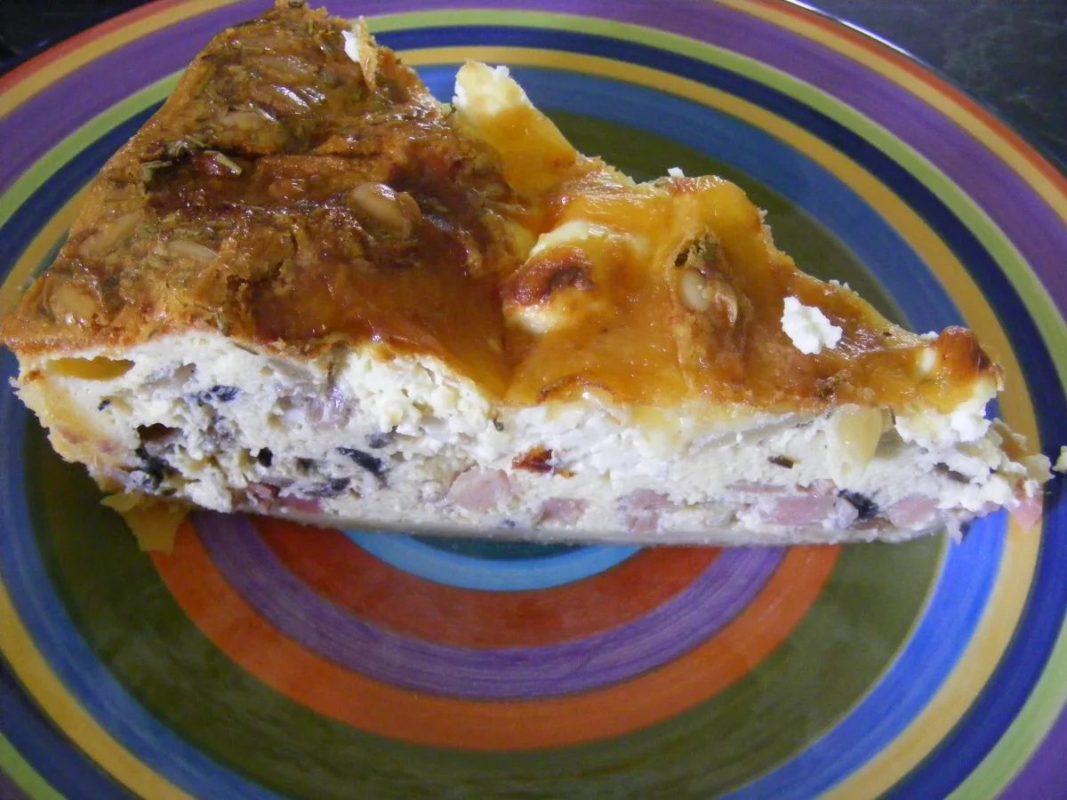 Ham, Cheese and Mushroom Quiche