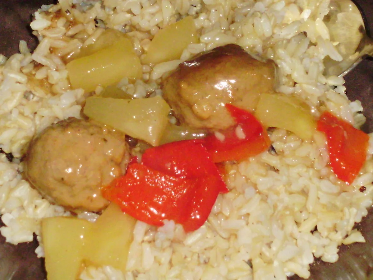 Hawaiian Sweet-And-Sour Meatballs