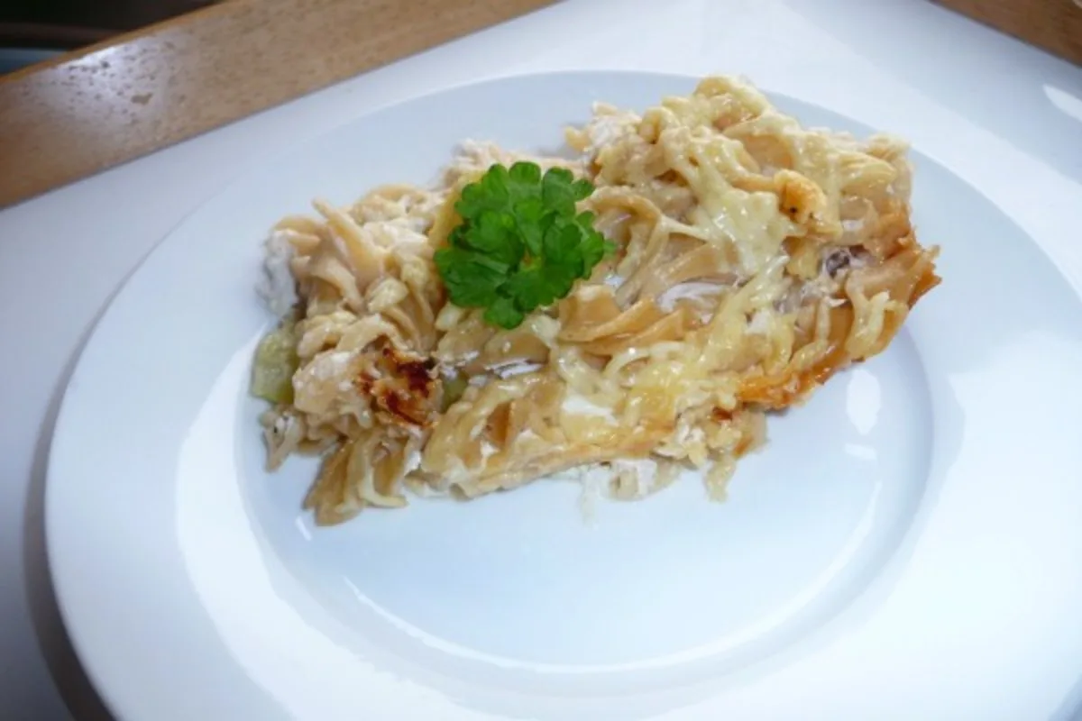 Корисні запечені макарони з сиром