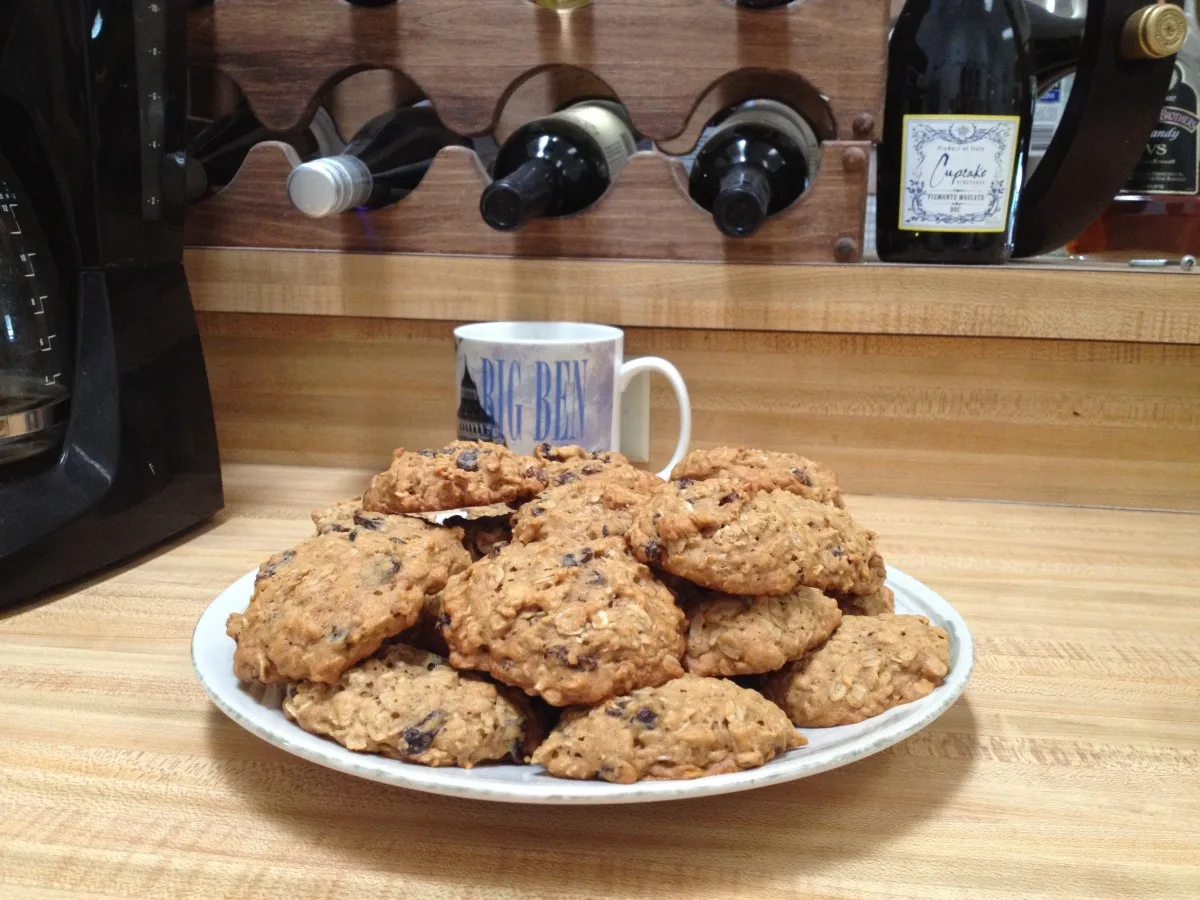 Honey Whole Wheat Oatmeal Cookies