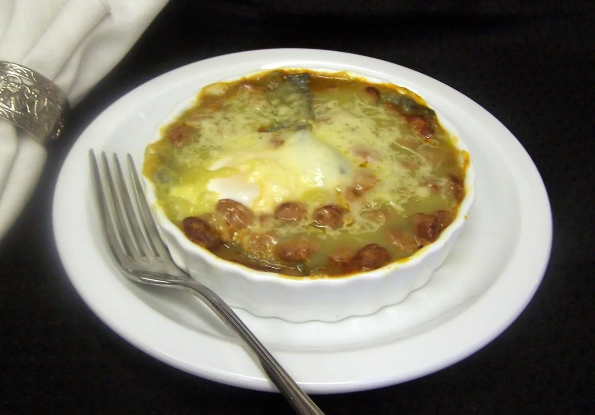 Huevos Rancheros in Tomatillo Ranchero Sauce