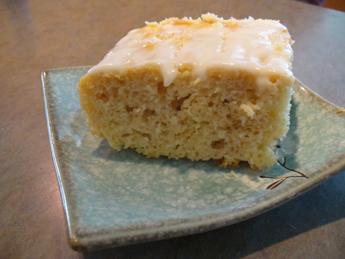 Inside out Lemon Cake With Lemon Glaze