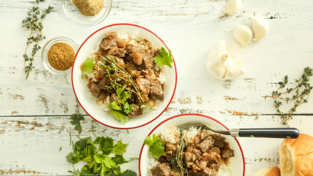 Instant Pot Cumin Lamb Stew With Curry and Chilis