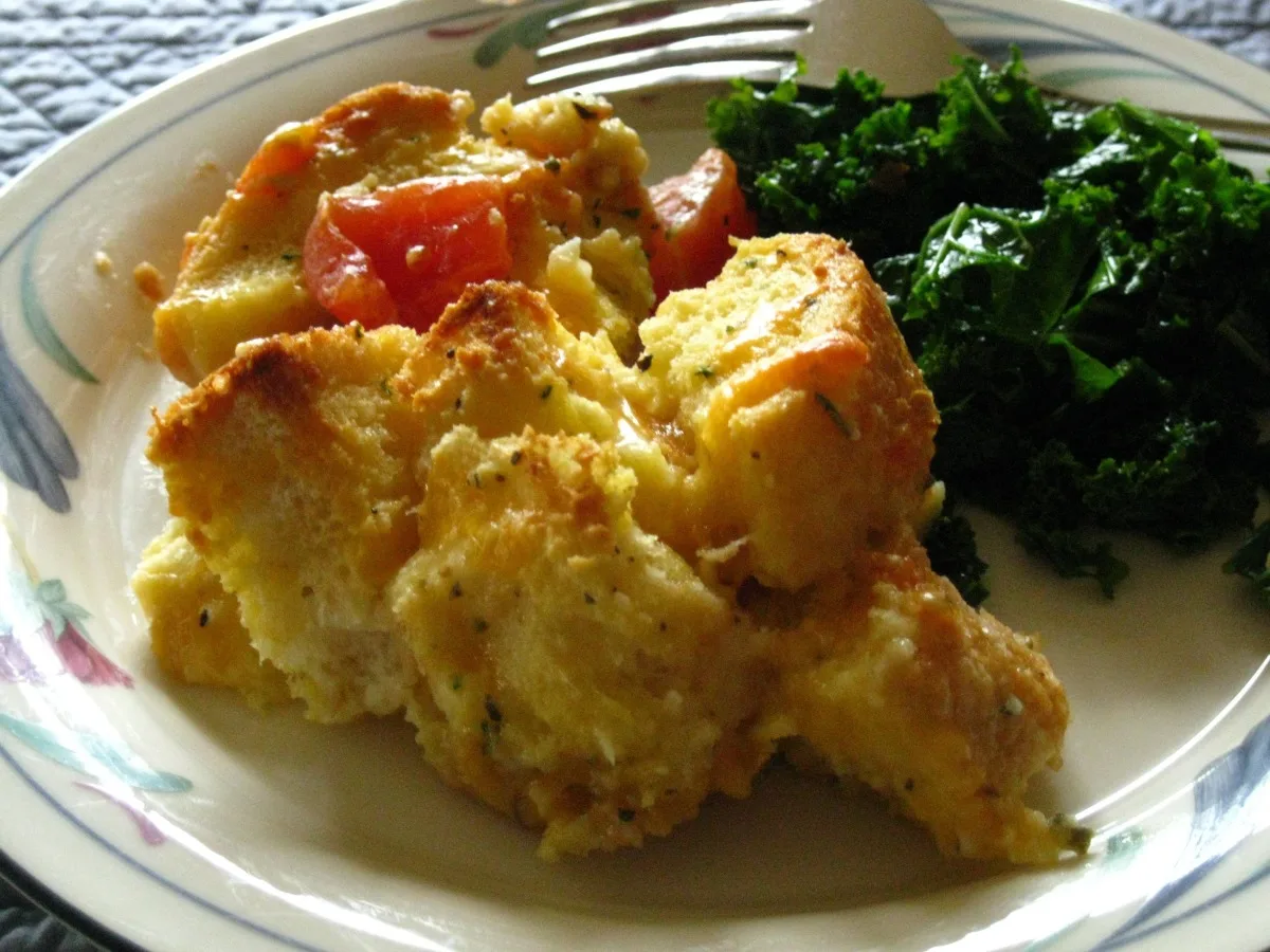 Italian Tomato Bread Casserole