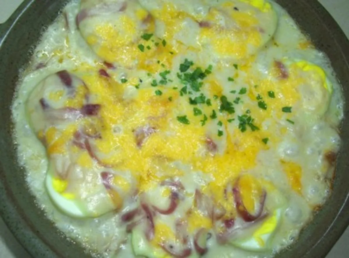 Jacques Pepin's Gratin of Eggs