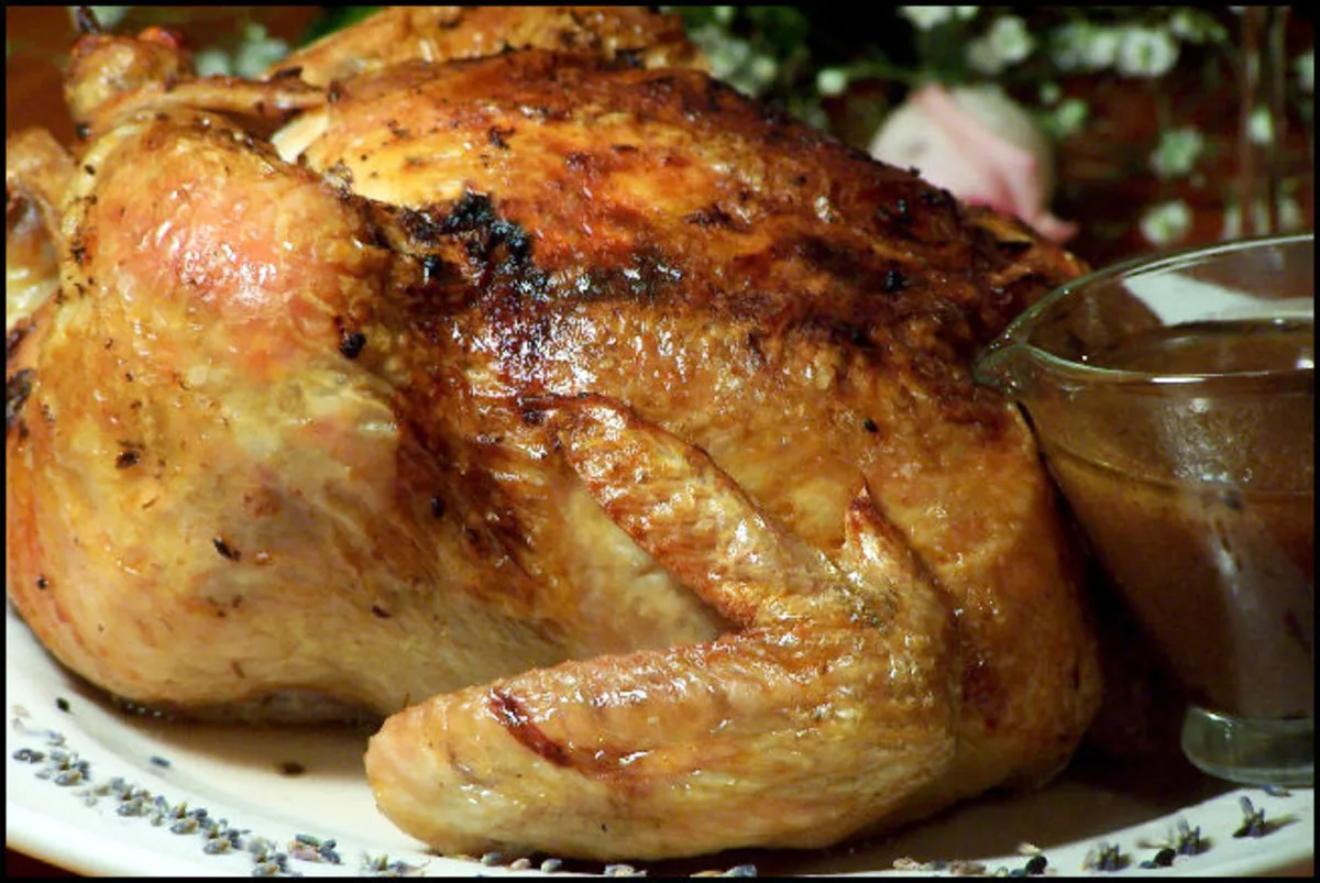 Курка з лавандою та лимоном