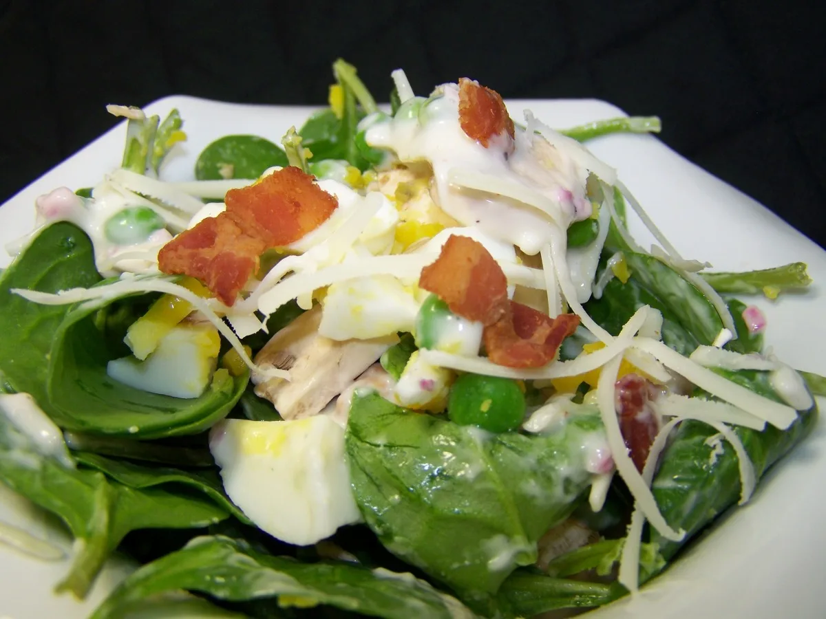 Layered Spinach Salad