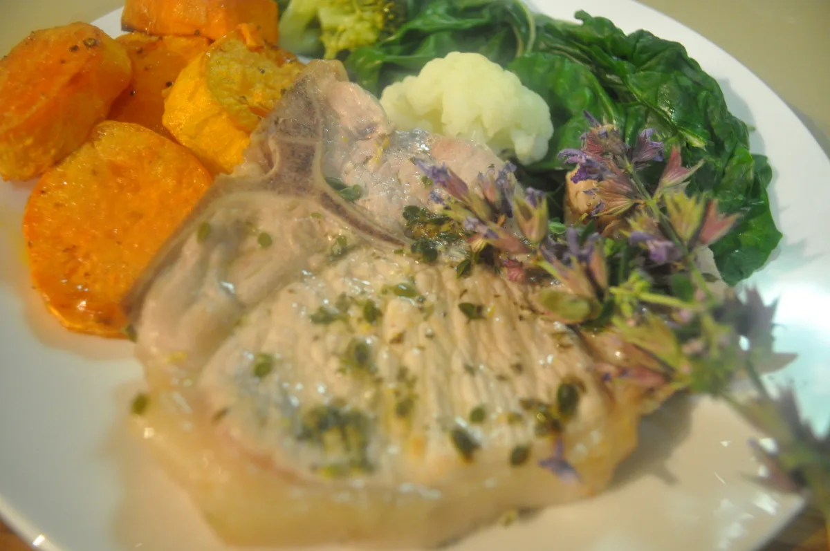 Lemon and Herb Pork Loin Cutlet