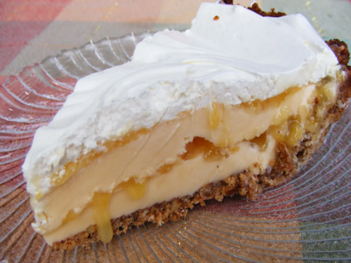 Lemon  Ice Cream Pie With Pecan Crust