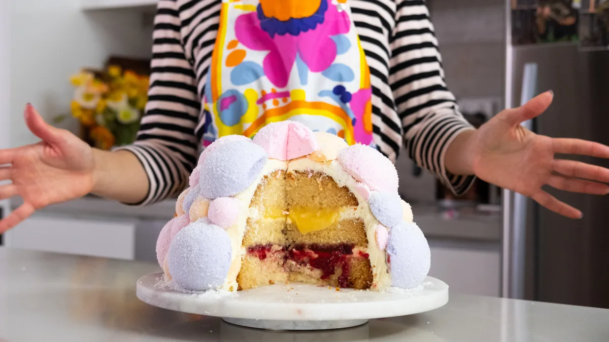 Lemon Pom-Pom Cake