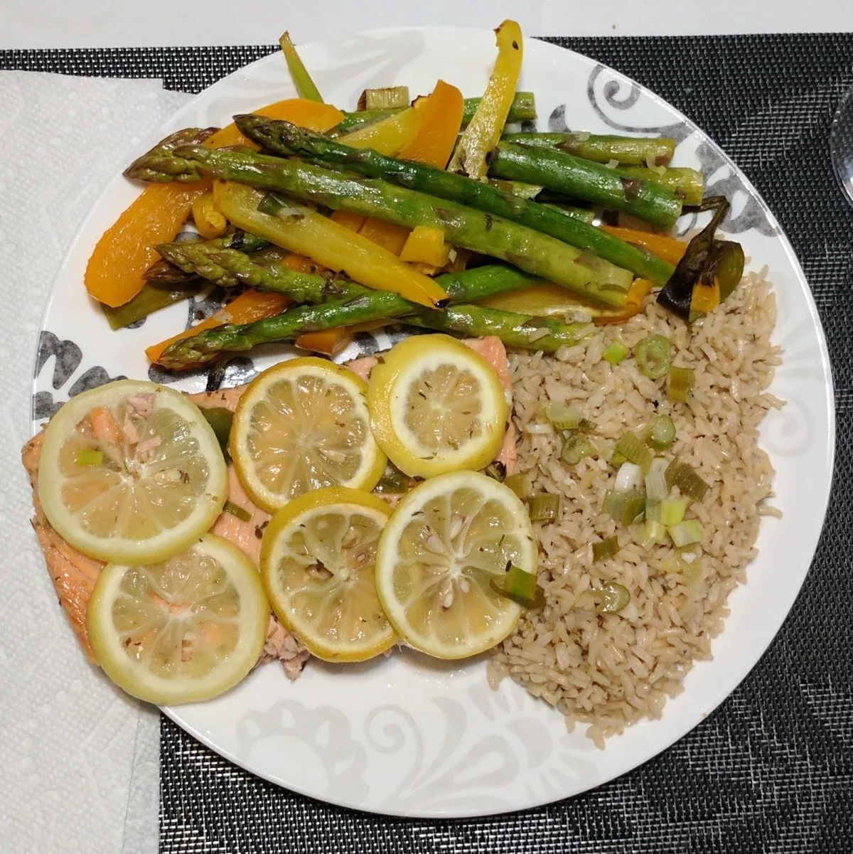 Lemon & Wine Steam Baked in Foil Salmon