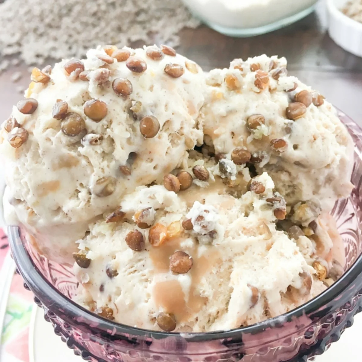 Lentil Praline Ice Cream