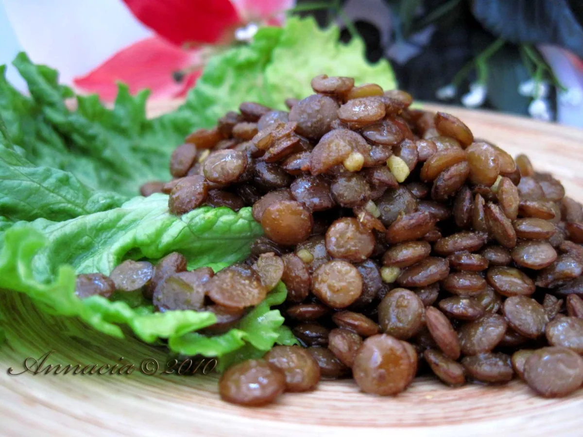 Lentil Salad in Olive Oil With Egyptian Spices