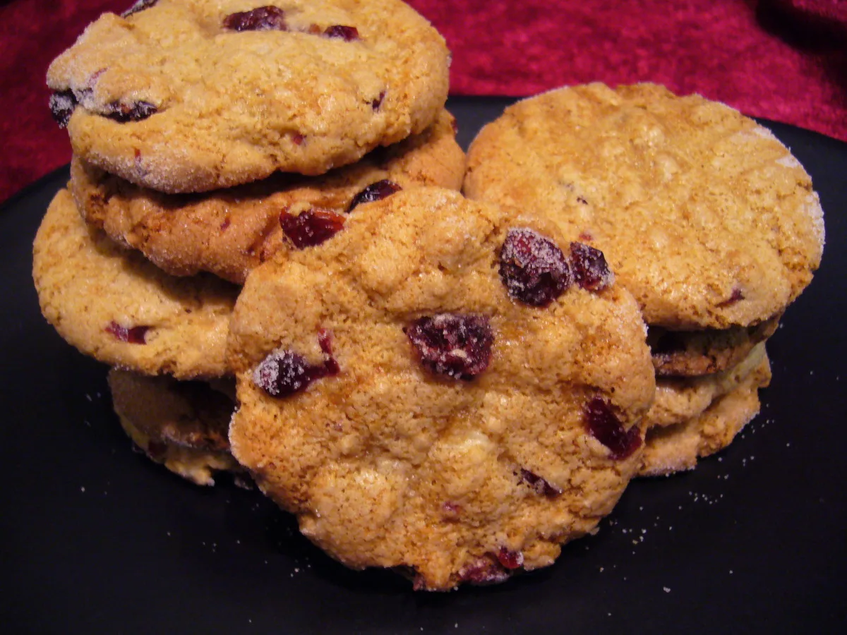 Macadamia Butter/Cranberry Cookies