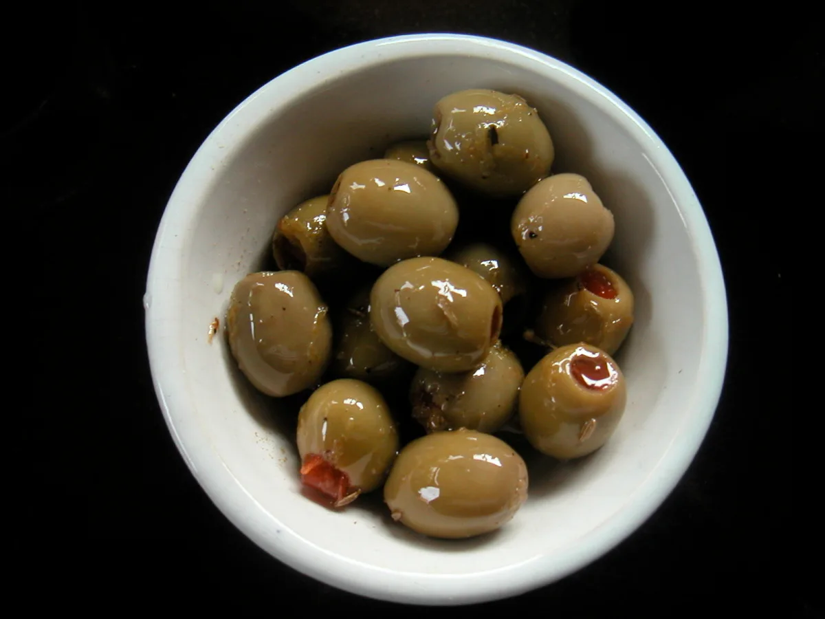 Marinated Green Olives