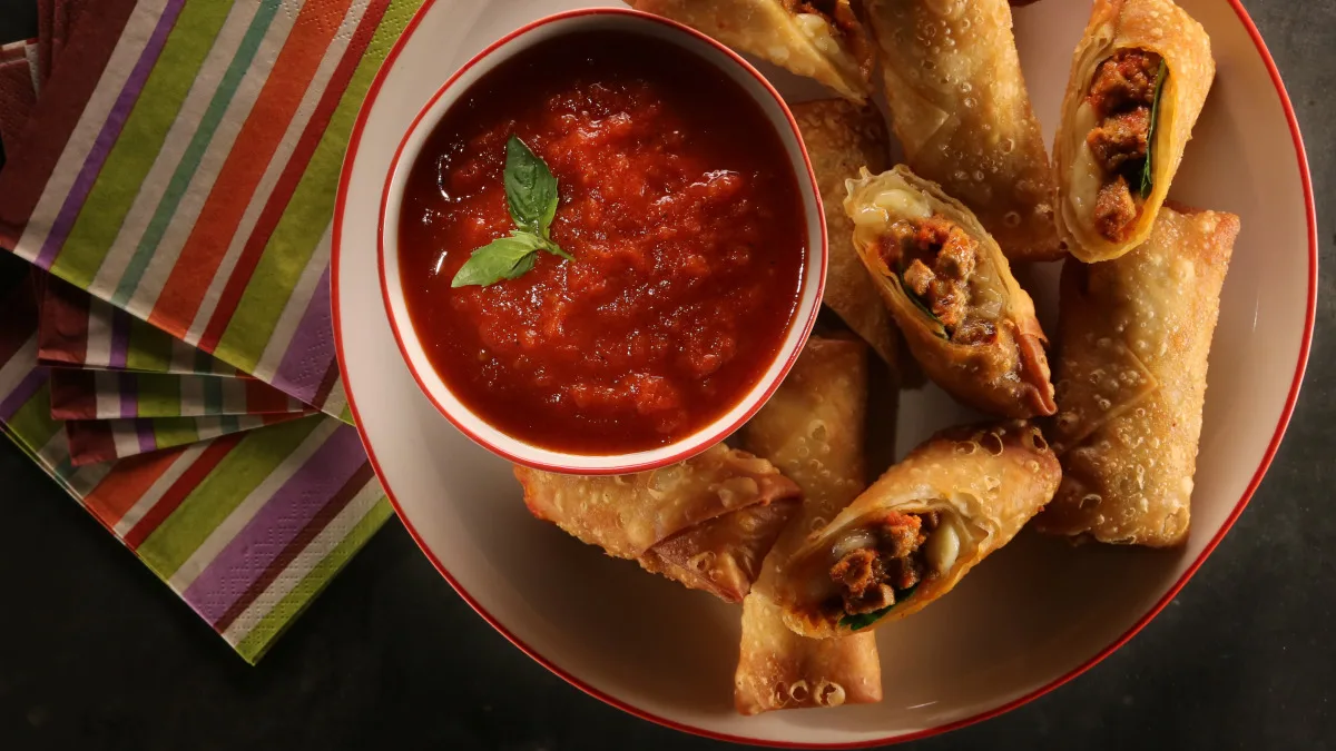 Meatball Sub Egg Roll