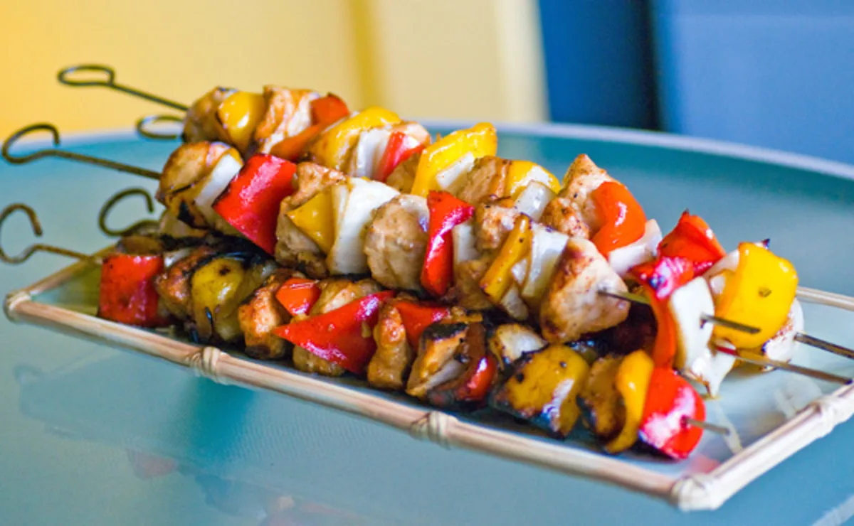 Middle Eastern Chicken Kebabs in Honey-Soy Marinade