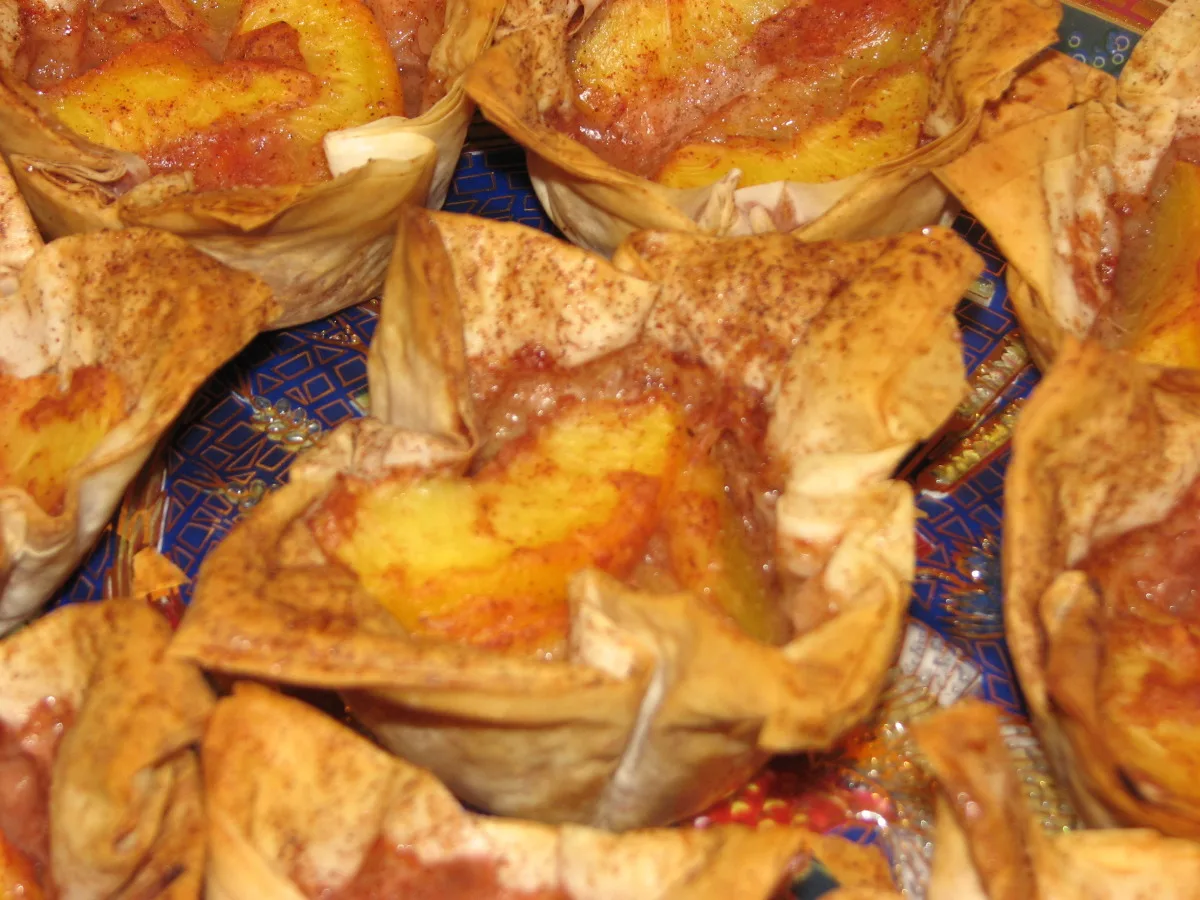 Mini Peach PhylloTarts