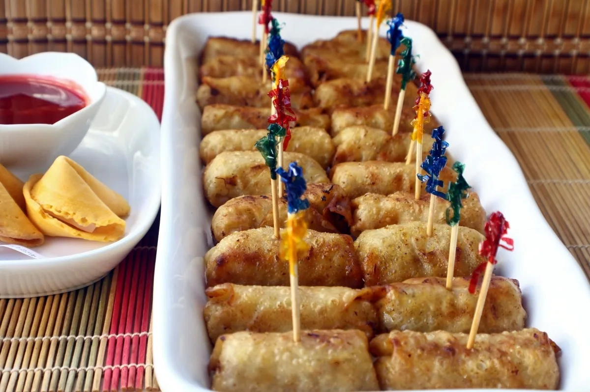 Miniature Chicken Eggroll Appetizers