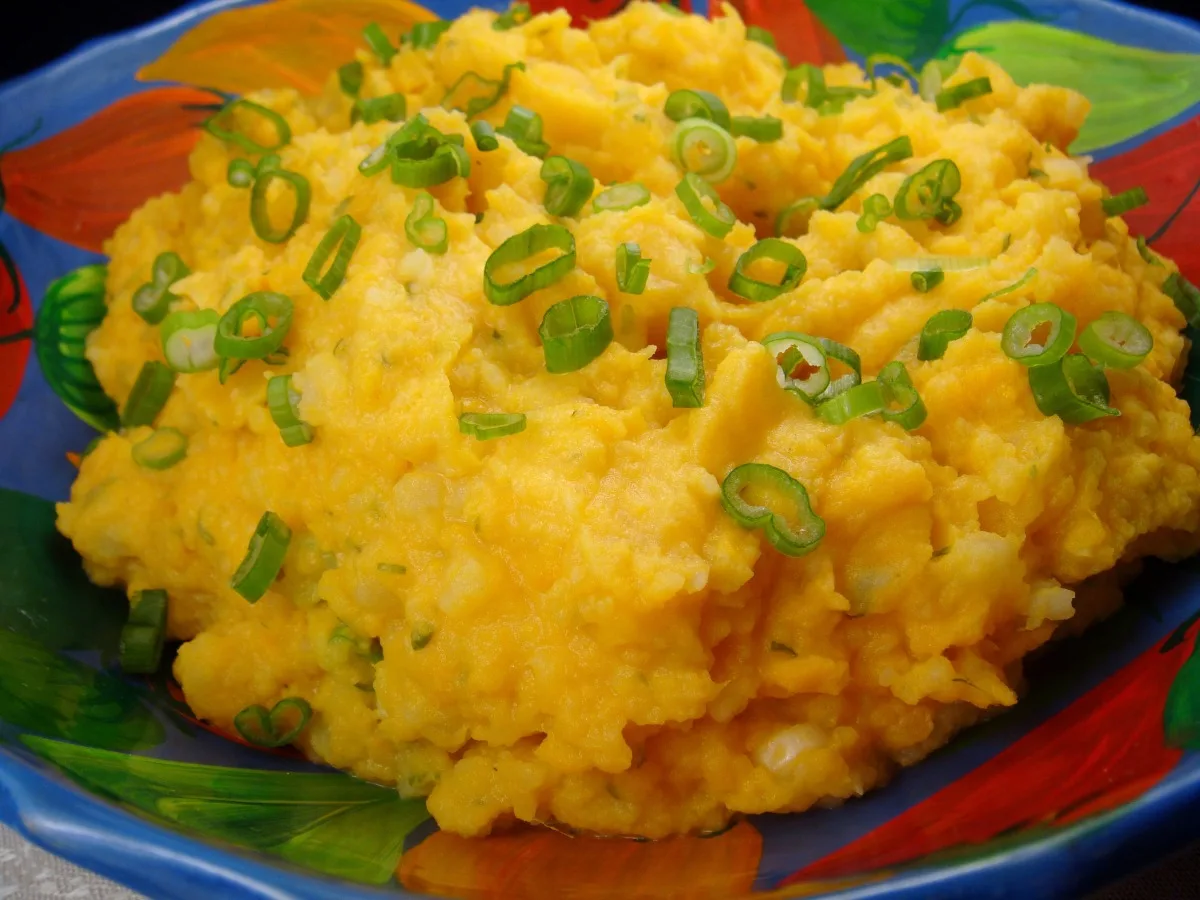Mixed Mashed Potatoes With Scallions