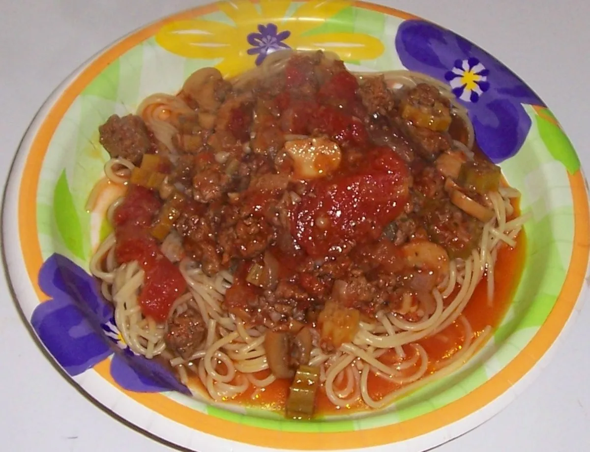 Mom's Cajun Spaghetti