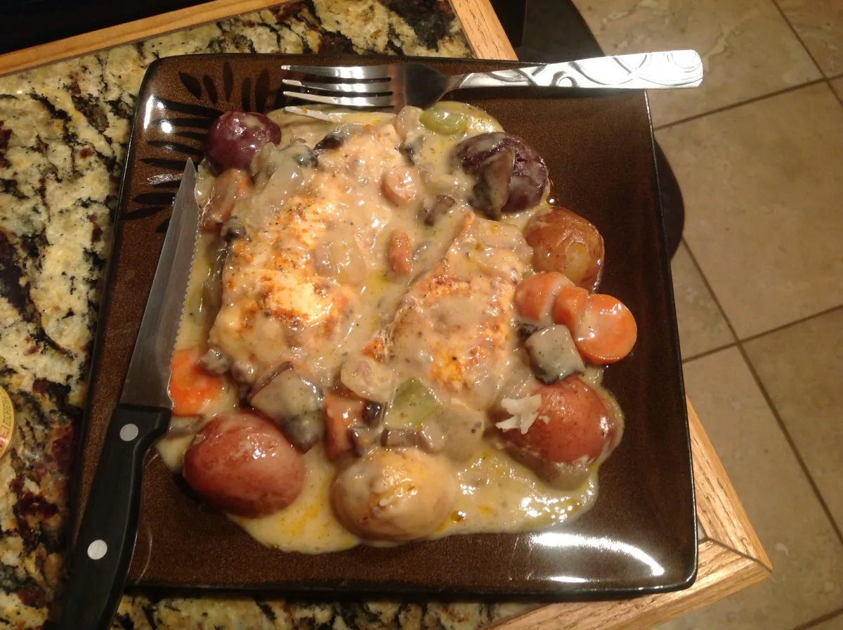 Mom's Chicken Breasts With Mushroom Soup