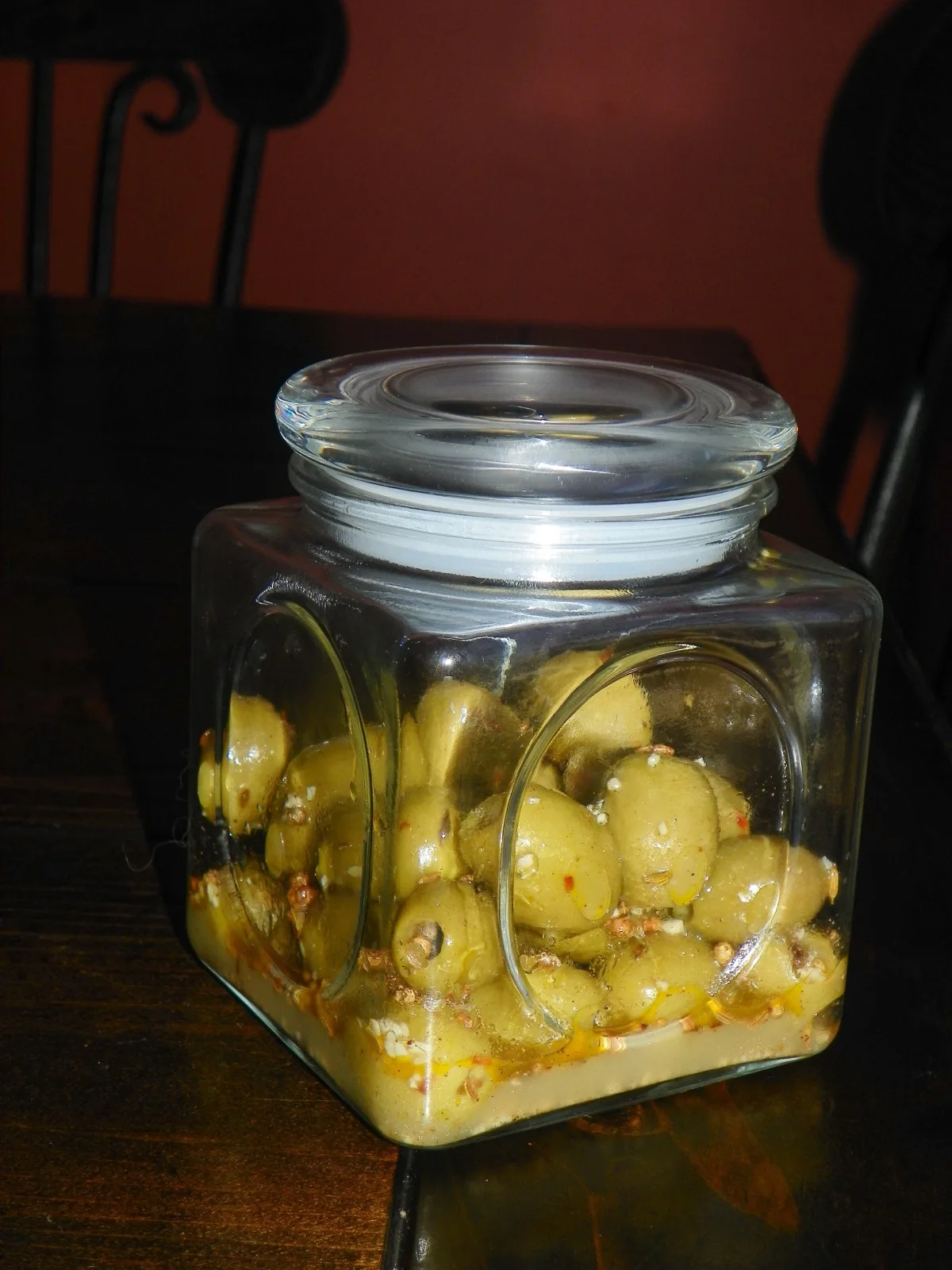 Moroccan Spiced Green Olives