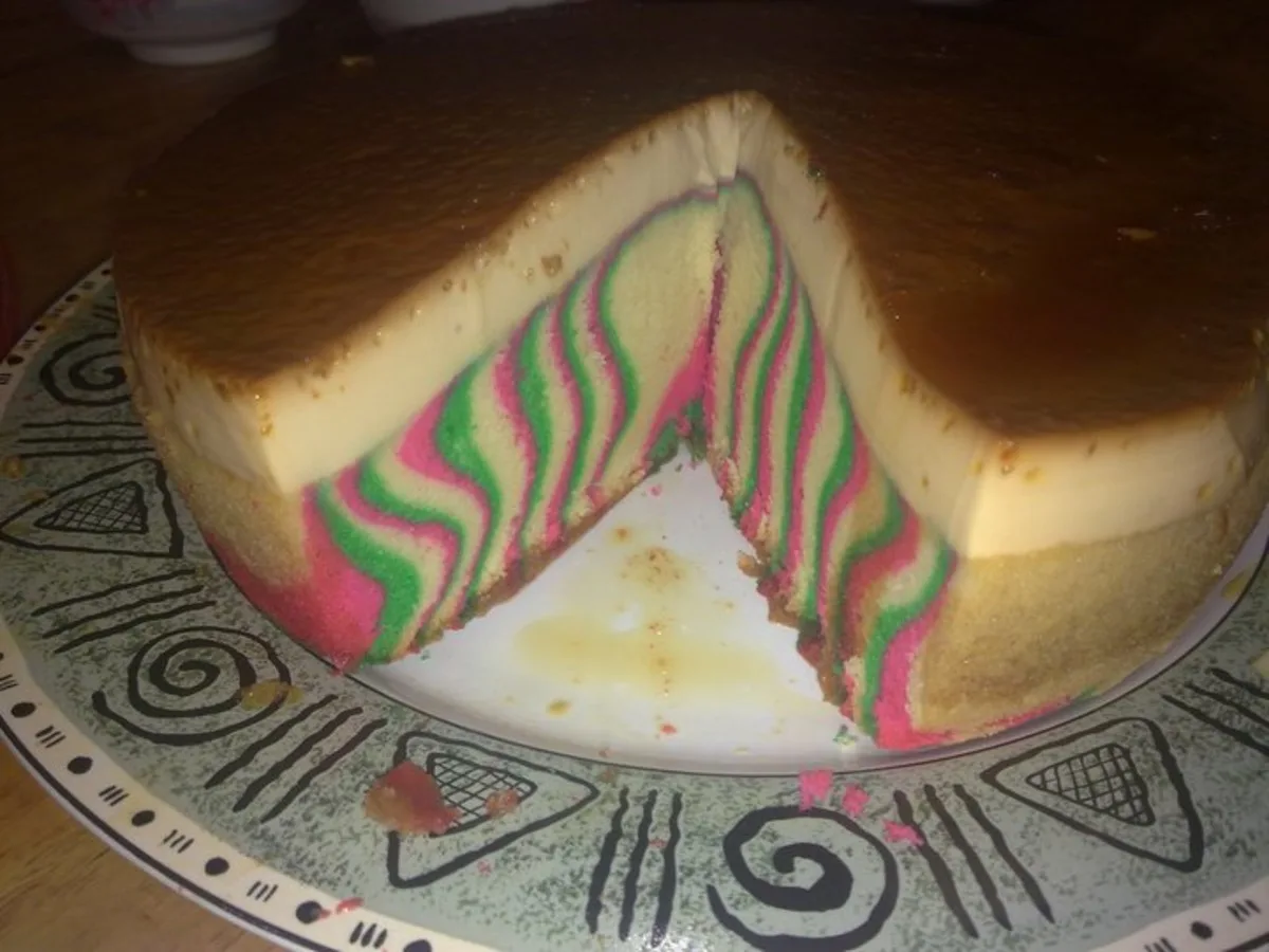 Neopolitan Flan (Aka Caramel Flan Cake)