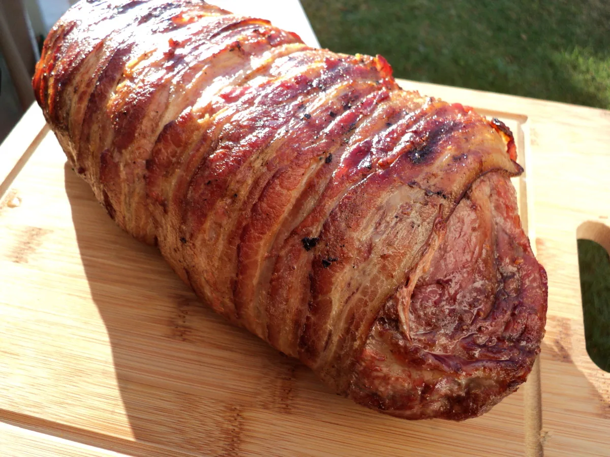 Nif's Porkapalooza (Pork Loin Wrapped in Bacon)