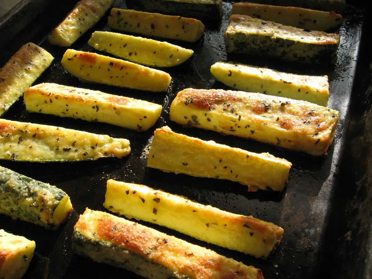 Parmesan Crusted Zucchini