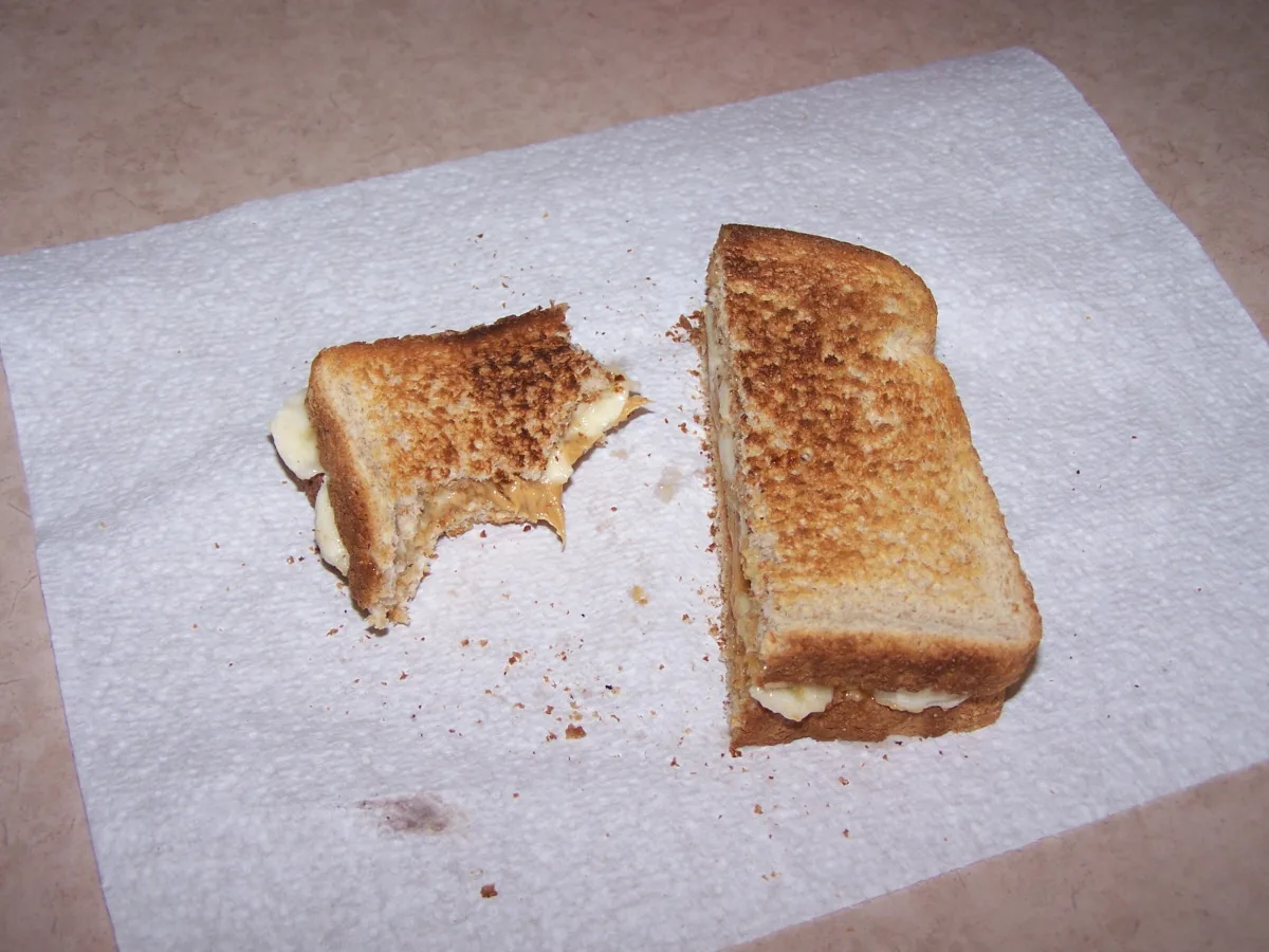 Peanut Butter and Banana Sandwich