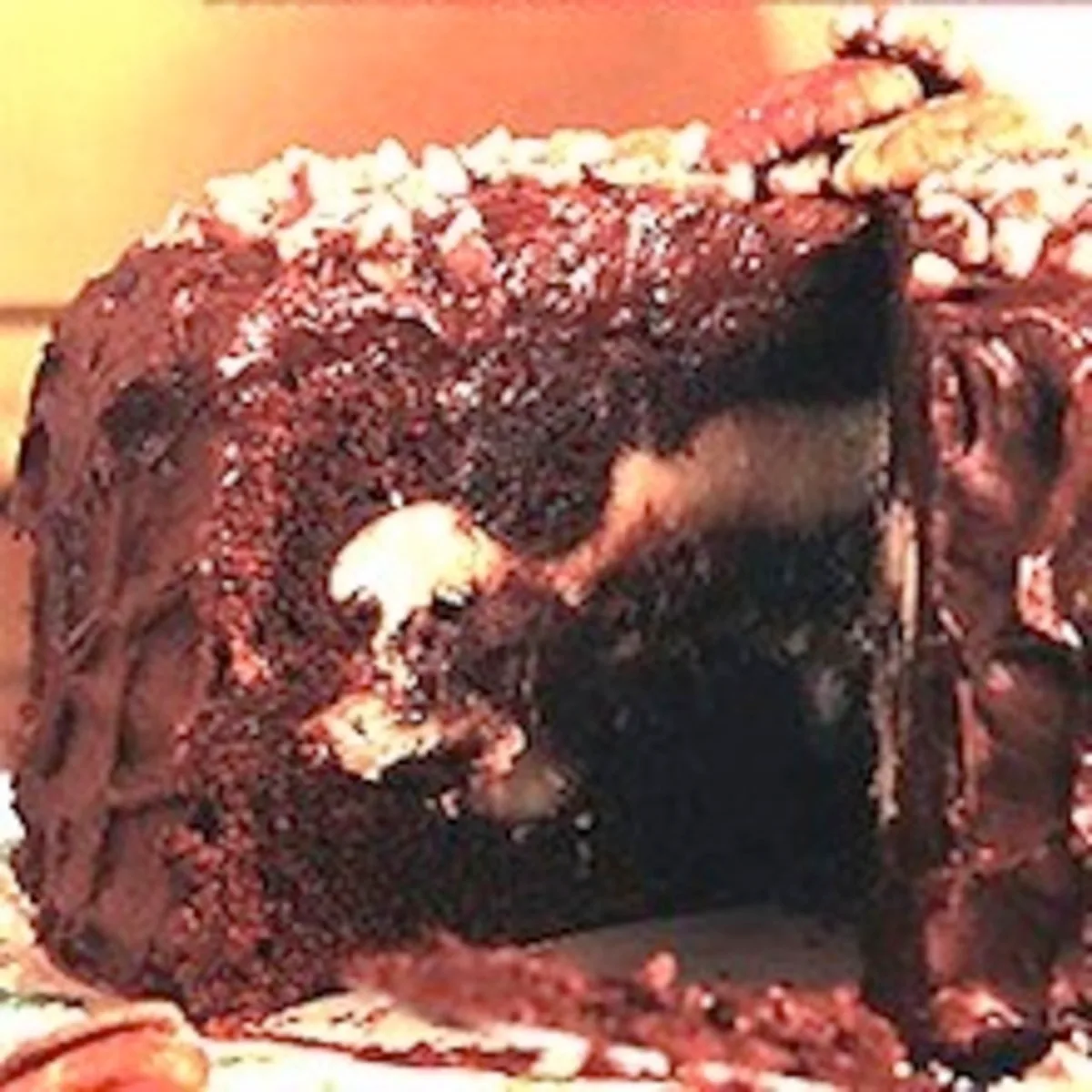 Pecan Fudge Ripple Layer Cake