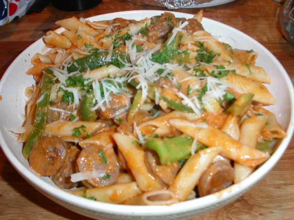 Penne & Sausages a La Vodka