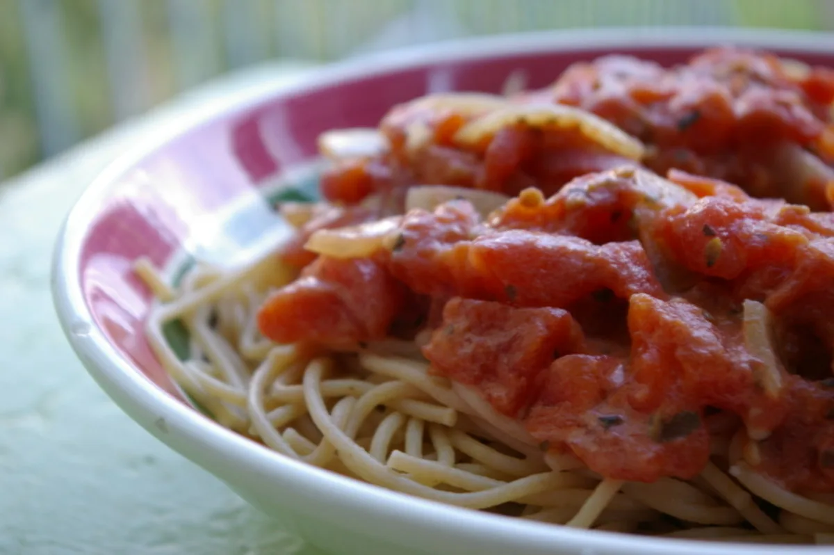 Penne with Tomato Herb Cream Sauce