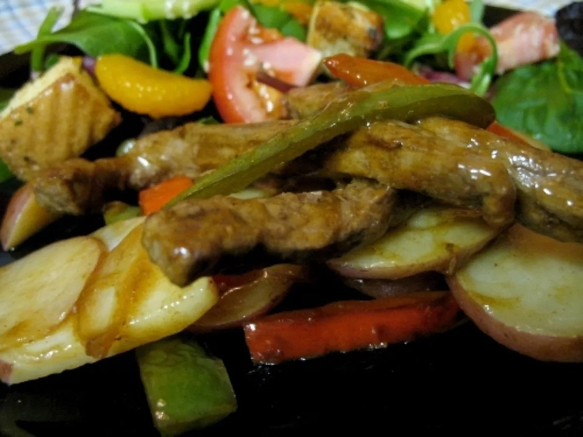 Pepper Steak With Potatoes