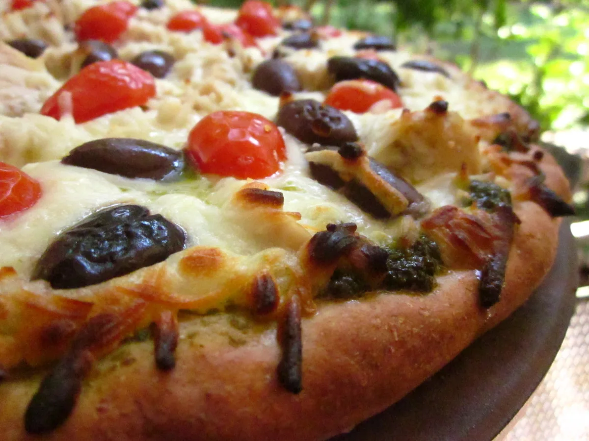Pesto Chicken Pizza