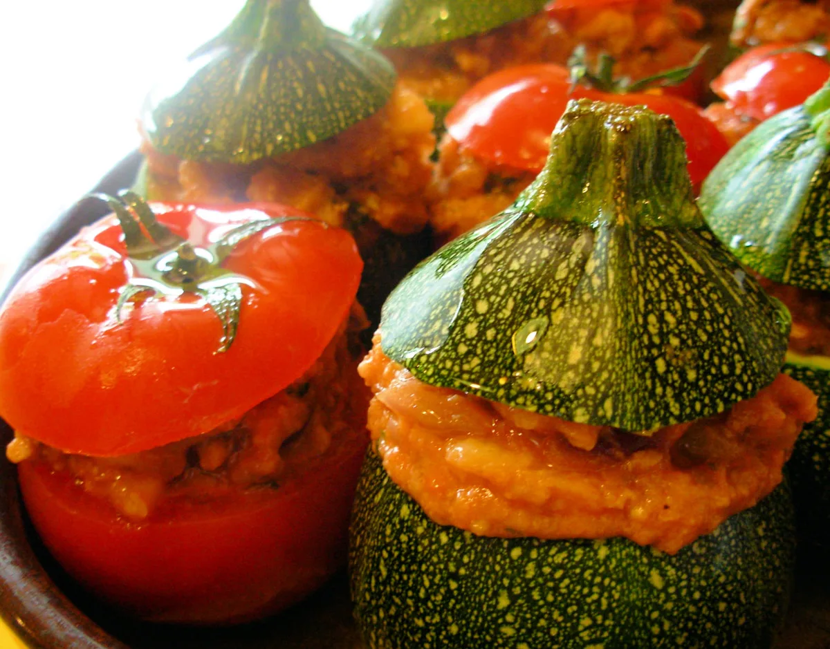Petits Farcis - Proven-e Stuffed Baked Vegetables