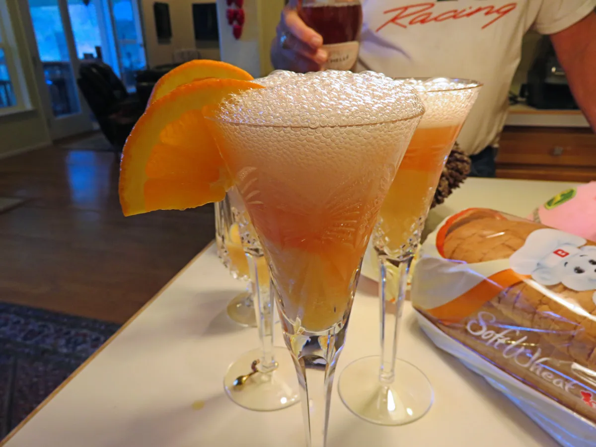 Pineapple Orange Creamsicle Mimosas